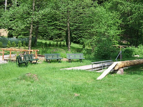 Wassertretbecken im Waldbad Ruhla