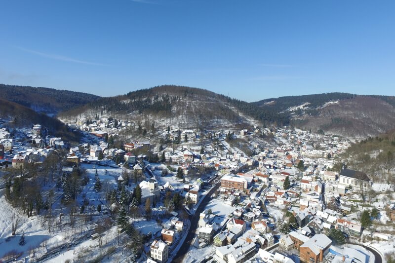 Luftaufnahme Ruhla im Winter